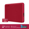 TOSHIBA Canvio Advance 1TB Portable External HDD, USB3.0 for PC Laptop Windows and Mac. 3 Years Warranty. External Hard Drive - Red