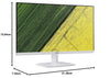 Acer HA240Y G 23.8 Inch Full HD IPS Ultra-Thin (6.6mm) Backlight LED LCD Monitor I Rapid 120Hz Refresh Rate I 1 MS VRB Response I AMD Free Sync I 1xHDMI 1xVGA I Stereo Speakers I Eye Care I White