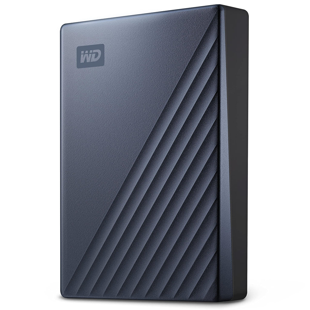 Western Digital WD 5TB My Passport Ultra Portable Hard Disk Metal Drive, USB-C & USB 3.1 with Automatic Backup,Password Protection, Compatible with Windows&Mac, External HDD-Blue