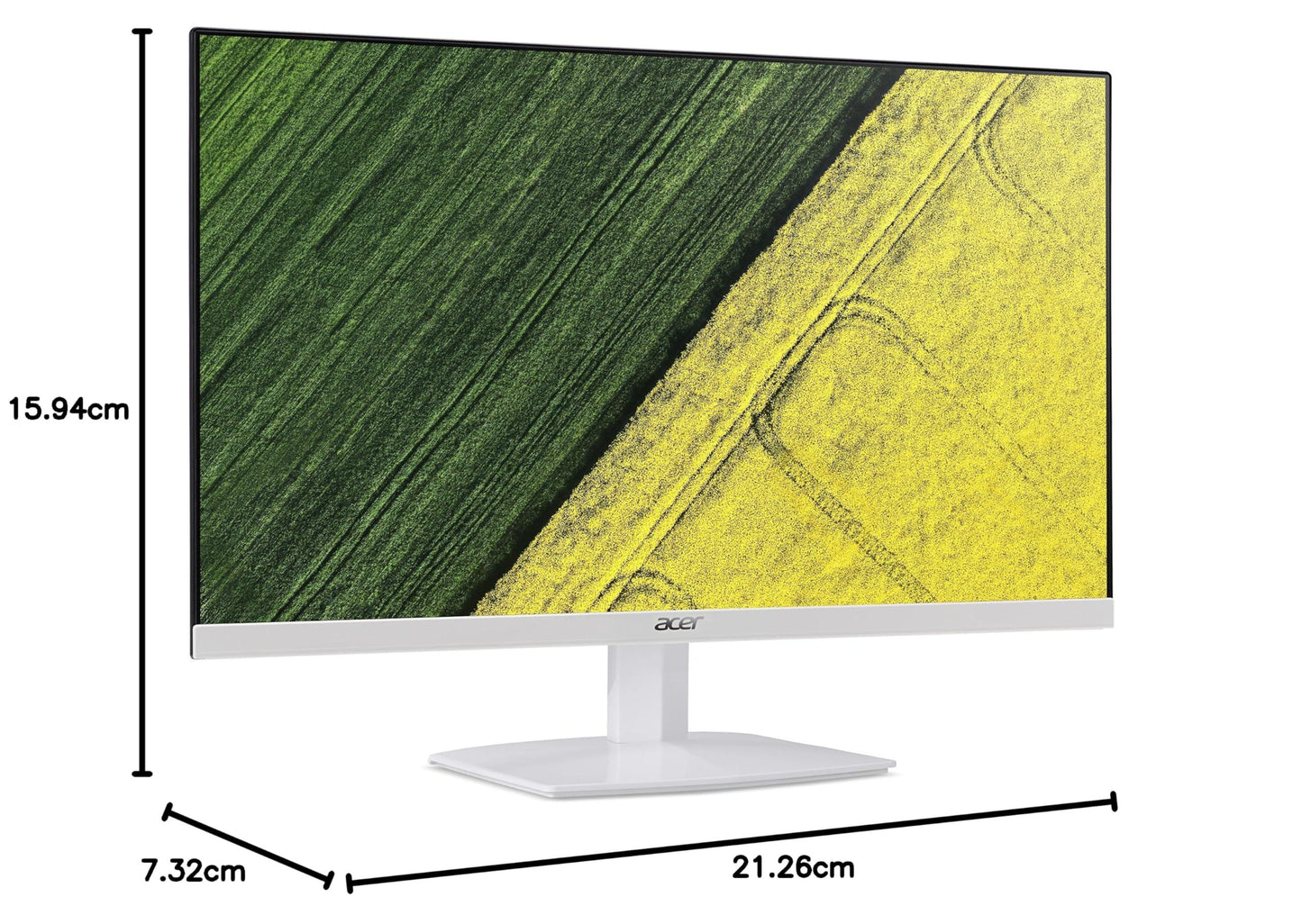 Acer HA240Y G 23.8 Inch Full HD IPS Ultra-Thin (6.6mm) Backlight LED LCD Monitor I Rapid 120Hz Refresh Rate I 1 MS VRB Response I AMD Free Sync I 1xHDMI 1xVGA I Stereo Speakers I Eye Care I White - Triveni World