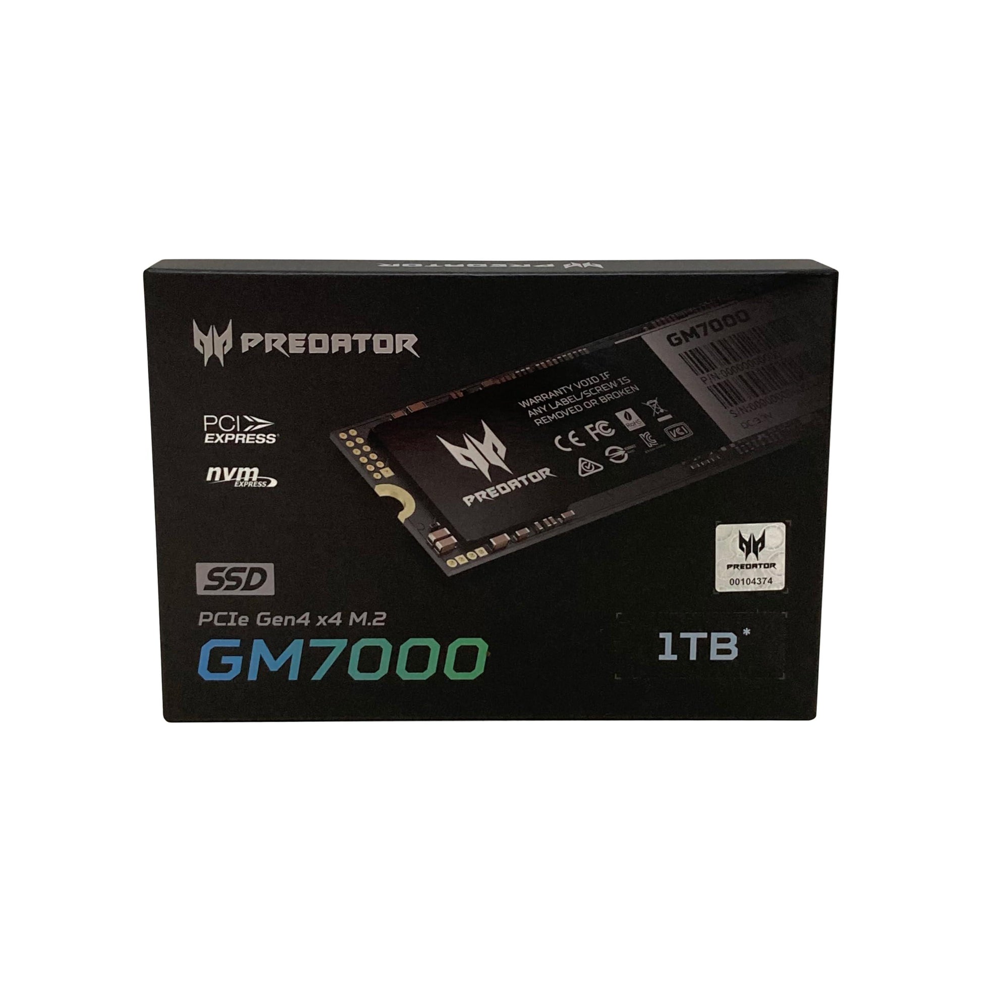 Acer Predator GM7000 1TB NVMe Gaming SSD - M.2 2280 PCIe Gen4 (16 Gb/s) x 4, 3D TLC NAND PC Internal Solid State Hard Drive with DDR4 DRAM Cache Up to 7400 MB/s - BL.9BWWR.105 - Triveni World