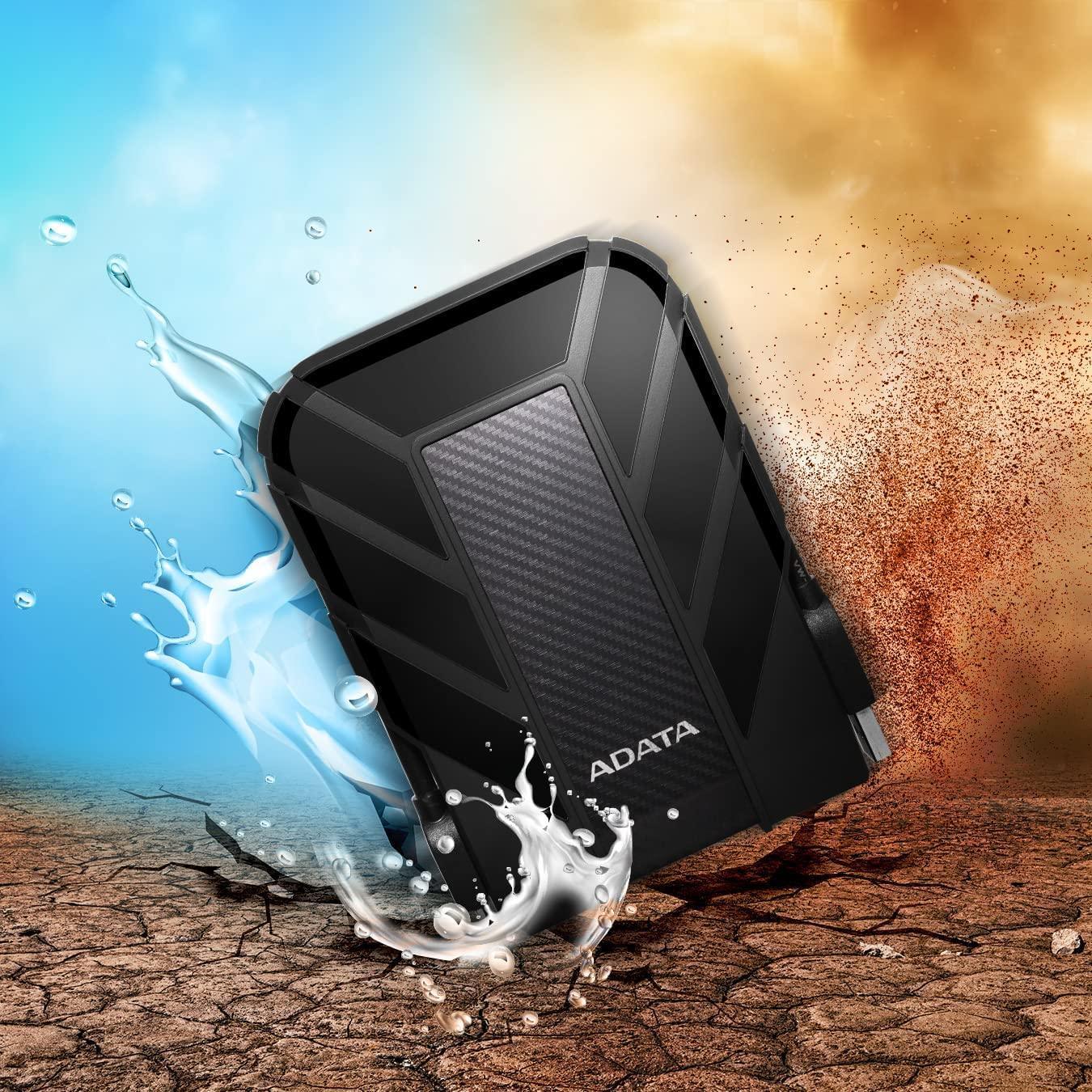 ADATA HD710 Pro 2TB 3.5 inch/8.89 cm SATA III External Hard Drive/HDD with IP65 Rating Black, for Windows with Waterproof and Shockproof Technology - AHD710P-2TU31-CBK - Triveni World