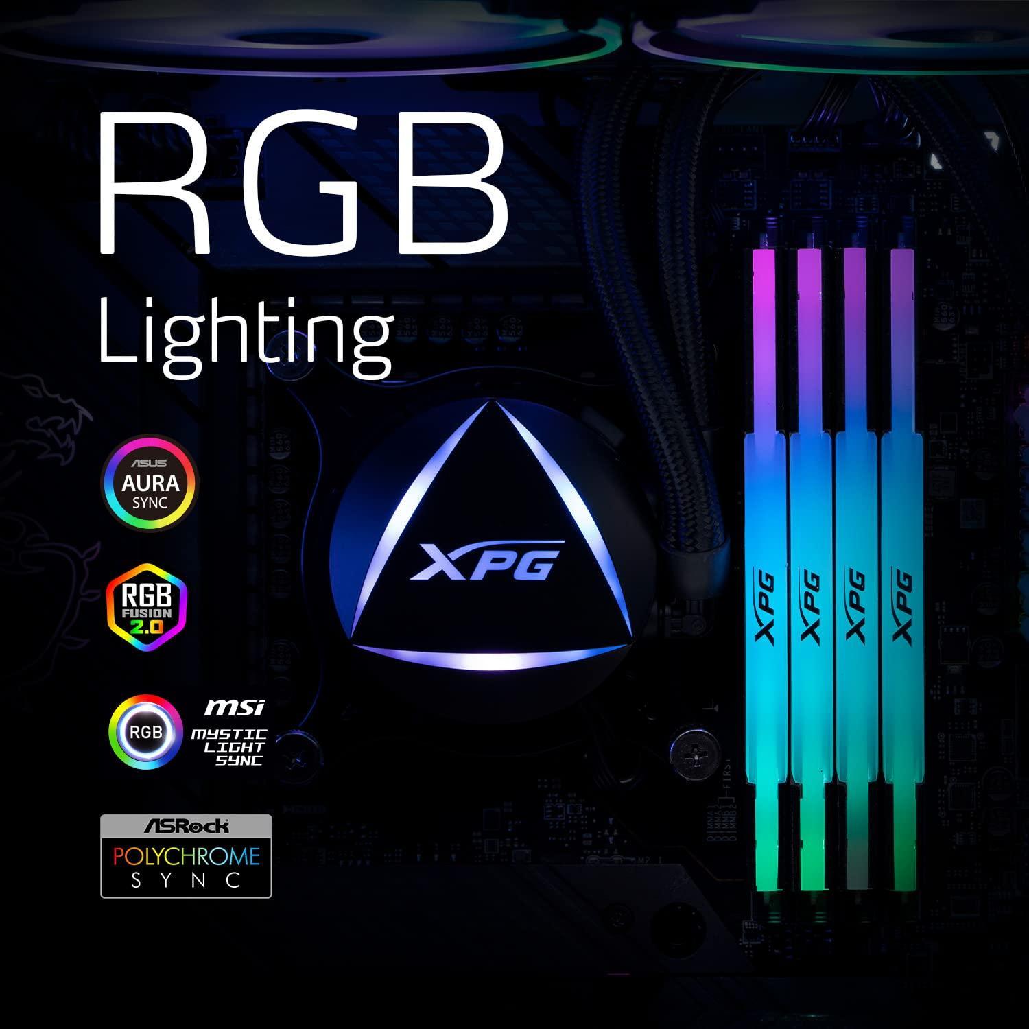 ADATA XPG Lancer RGB 16 GB (1 * 16 GB) DDR5 5200 MHz U-DIMM Desktop Memory RAM - AX5U5200C3816G-CLARWH (White) - Triveni World