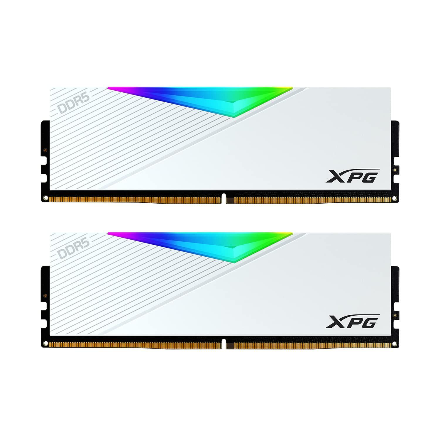 ADATA XPG Lancer RGB 16 GB (1 * 16 GB) DDR5 5200 MHz U-DIMM Desktop Memory RAM - AX5U5200C3816G-CLARWH (White) - Triveni World