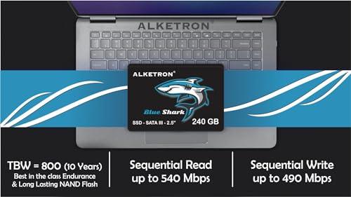 ALKETRON FireWizard - 256GB SSD 2.5inch SATA3 Gaming Internal Solid State Drive with Metal Heatsink casing 590/(R) 560(w) MBps Speed for Laptop; Desktop - 5 Year Warranty - Triveni World