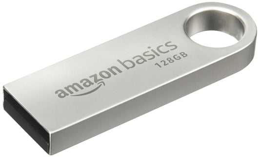 Amazon Basics 128 GB Flash Drive | USB 3.0 | Upto 150 MB/s | Metallic Silver - Triveni World