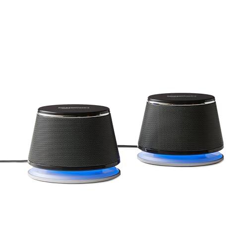 amazon basics Usb-Powered Pc Computer Speakers With Dynamic Sound | Black, 2.4 Watts - Triveni World