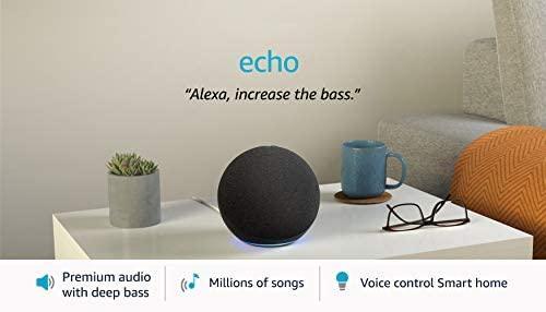 Amazon Echo (4th Gen)| Premium sound powered by Dolby and Alexa (Black) - Triveni World