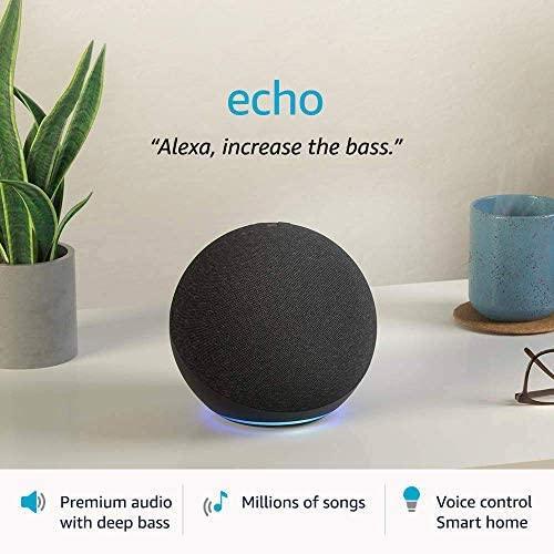 Amazon Echo (4th Gen)| Premium sound powered by Dolby and Alexa (Black) - Triveni World