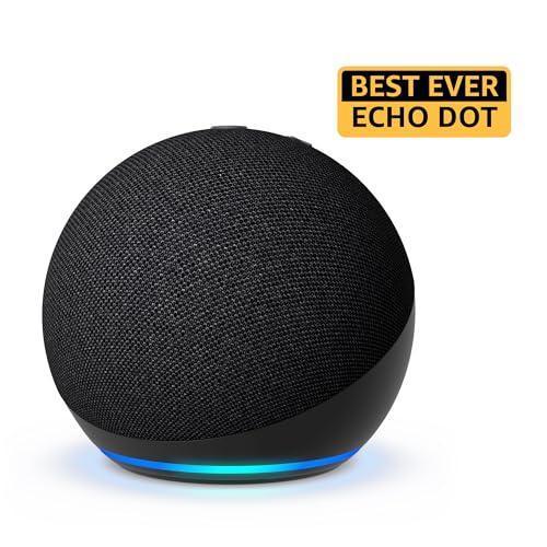 Amazon Echo Dot (5th Gen) | Smart speaker with Bigger sound, Motion Detection, Temperature Sensor, Alexa and Bluetooth| Black - Triveni World