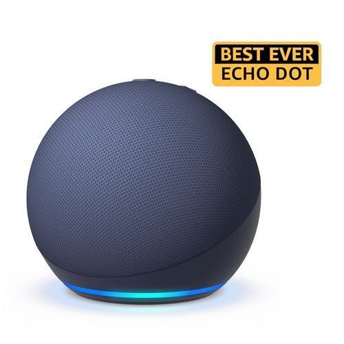 Amazon Echo Dot (5th Gen) | Smart speaker with Bigger sound, Motion Detection, Temperature Sensor, Alexa and Bluetooth| Blue - Triveni World