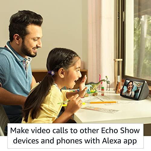 Amazon Echo Show 8 (2nd Gen) - Smart speaker with 8" HD screen, stereo sound & hands-free entertainment with Alexa (Black) - Triveni World