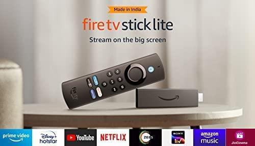 Amazon Fire TV Stick Lite with all-new Alexa Voice Remote Lite (no TV controls), HD streaming device | Now with App controls - Triveni World