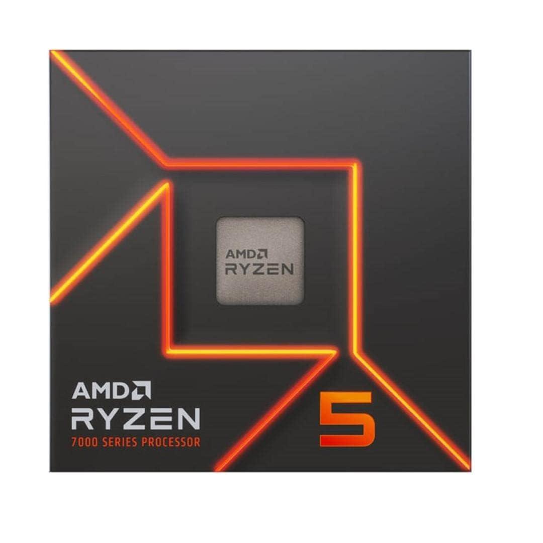 AMD 7000 Series Ryzen 5 7600 Desktop Processor 6 cores 12 Threads 38 MB Cache 3.8 GHz Upto 5.1 GHz AM5 Socket (100-100001015BOX) Socket AM5 - Triveni World