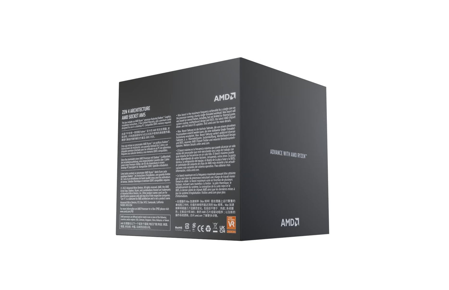 AMD 7000 Series Ryzen 7 7700 Desktop Processor 8 cores 16 Threads 40 MB Cache 3.8 GHz Upto 5.3 GHz AM5 Socket (100-100000592BOX) Socket AM5 - Triveni World