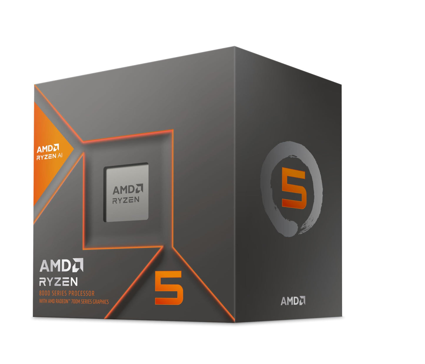 AMD Ryzen 5 8600G Desktop Processor 6 cores 12 Threads 22 MB Cache 4.3 GHz Upto 5 GHz AM5 Socket (100-100001237BOX) - Triveni World