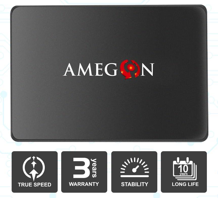 Amegon AM500S 512GB SATA 2.5-inch (6.35 cm) 3D NAND Internal Solid State Drive SSD, R-550MB/s, W-525MB/s, (AM500S-512G) - Triveni World