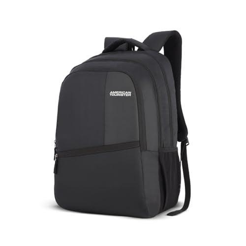 American Tourister Valex 28 Ltrs Large Laptop Backpack with Bottle Pocket and Front Organizer- Black - Triveni World