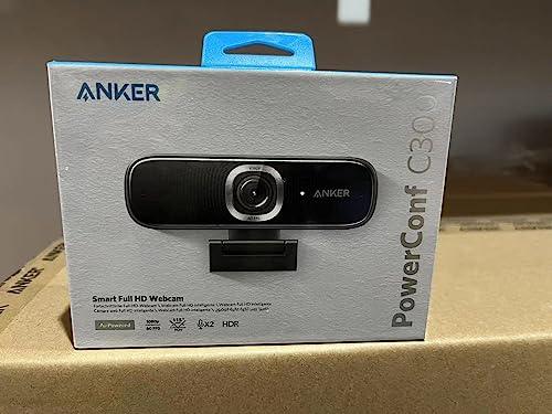 Anker PowerConf C300 Smart Full HD, AI-Powered Framing & Autofocus, 1080p Webcam with Noise-Cancelling Microphones, Adjustable FoV, HDR, 60 FPS, Low-Light Correction, Zoom Certified - Triveni World