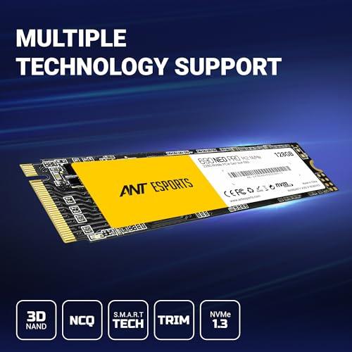 Ant Esports 690 Neo Pro M.2 NVME 128GB Internal Solid State Drive/SSD with NMVE PCIe Gen3x4 Drive Supporting The PCI Express 3.1, speeds Upto Read/Write - 1600/1100 MB/s compatible with PC and LAPTOP - Triveni World