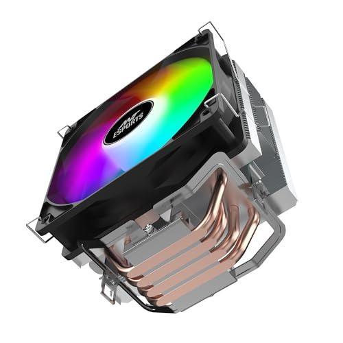 Ant Esports ICE C400 CPU Cooler/CPU Fan with Rainbow LED Fan - Black | Support Intel LGA 1700 / 115X / 1200 & AMD AM5 / AM4 / AM3+ / AM3 / AM2+ / AM2 / FM2+ / FM2 / FM1 - Triveni World