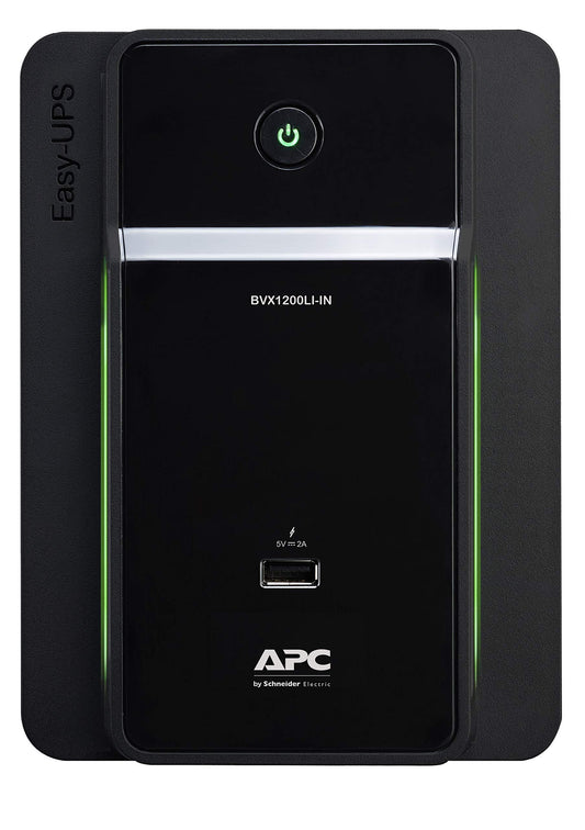 APC Easy UPS BVX1200LI-IN 1200VA / 650W, 230V, UPS System, an Ideal Power Backup & Protection for Home Office, Desktop PC & Home Electronics - Triveni World