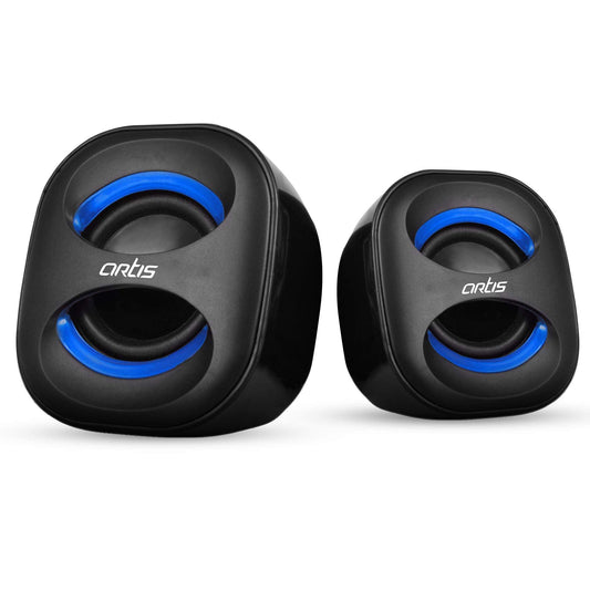 Artis Mini 2.0 USB Multimedia Speakers (Blue) - Triveni World