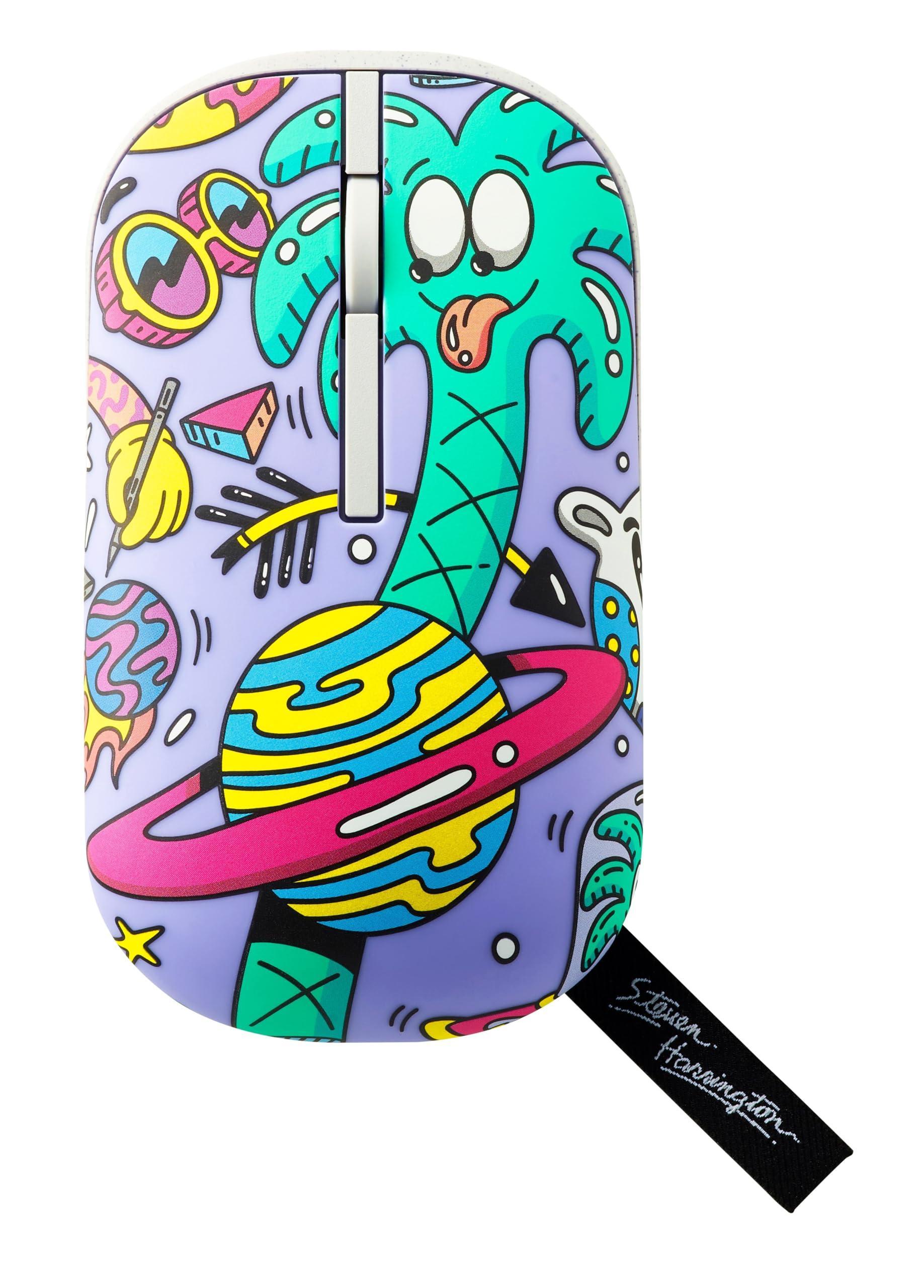 ASUS Marshmallow Mouse MD100 Steven Harrington Edition/Silent, Adj. DPI, Multi-Mode, Wireless Optical Mouse (2.4GHz Wireless, Bluetooth, Limited Edition Mouse) - Triveni World