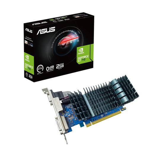 ASUS NVIDIA GeForce GT 710 Graphics Card (PCIe 2.0, 2GB DDR3 Memory, Passive Cooling, Auto-Extreme Technology, GPU Tweak III) - Triveni World