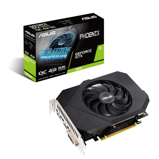 ASUS Phoenix Nvidia Geforce Gtx 1650 Oc Edition Gaming Graphics Card (Pcie 3.0, 4Gb Gddr6 Memory, Hdmi 2.0B, Displayport 1.4A, Dvi-D, Dual Ball Fan Bearings, Auto-Extreme) - Pci_E_X16 - Triveni World