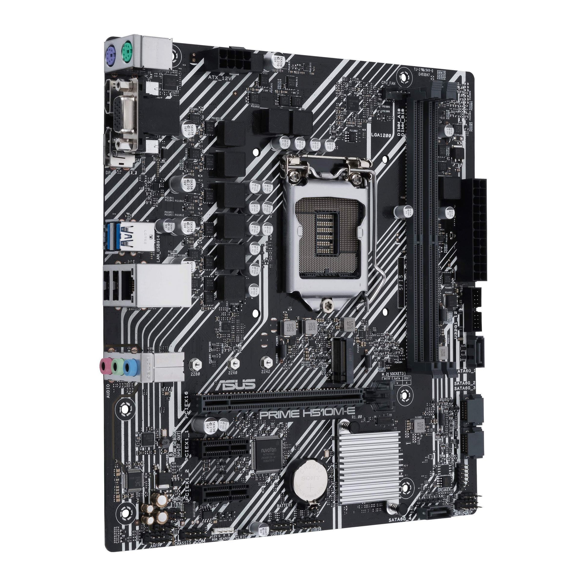 ASUS Prime H510M-E Lga1200 (Intel 11Th/10Th Gen) Micro-Atx Motherboard (Pcie 4.0,M.2 Slot, 1Gb Lan, Dp,Hdmi, D-Sub, Usb 3.2 Gen 1, Com Header, Tpm Header, 4K@60Hz), ddr_4 - Triveni World