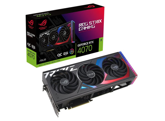 ASUS Rog Strix Geforce Rtx 4070 Oc Edition Gaming Graphics Card (Pcie 4.0, 12Gb Gddr6X, Dlss 3, Hdmi 2.1, Displayport 1.4A) Rog-Strix-Rtx4070-O12G - Pci_E - Triveni World