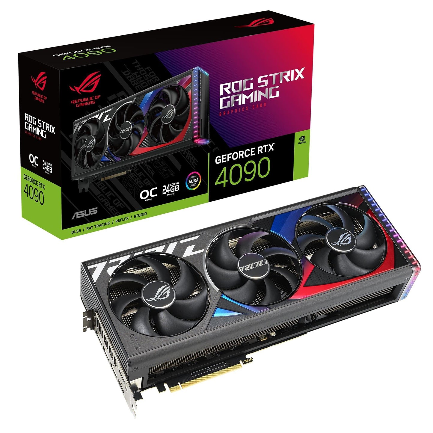 Asus Rog Strix Geforce Rtx 4090 24Gb Oc Edition Gaming Graphics Card (Dlss 3, Pcie 4.0, 24Gb Gddr6X, Hdmi 2.1A, Displayport 1.4A, Rog-Strix-Rtx4090-O24G-Gaming) - Pci_E - Triveni World