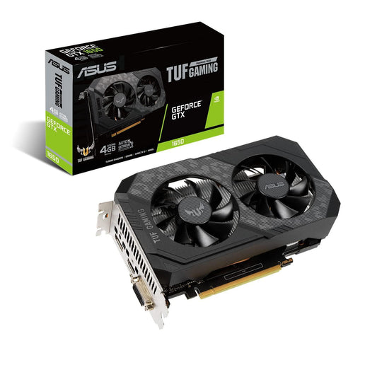 ASUS TUF Gaming GeForce GTX 1650 4 GB GDDR6 RAM Non LHR Graphic Card 128 Bit 896 CUDA Cores Dual Fan 3 Years Warranty 4K PC Computer Gaming Video Editing Mining (TUF-GTX1650-4GD6-P-GAMING) pci_e - Triveni World