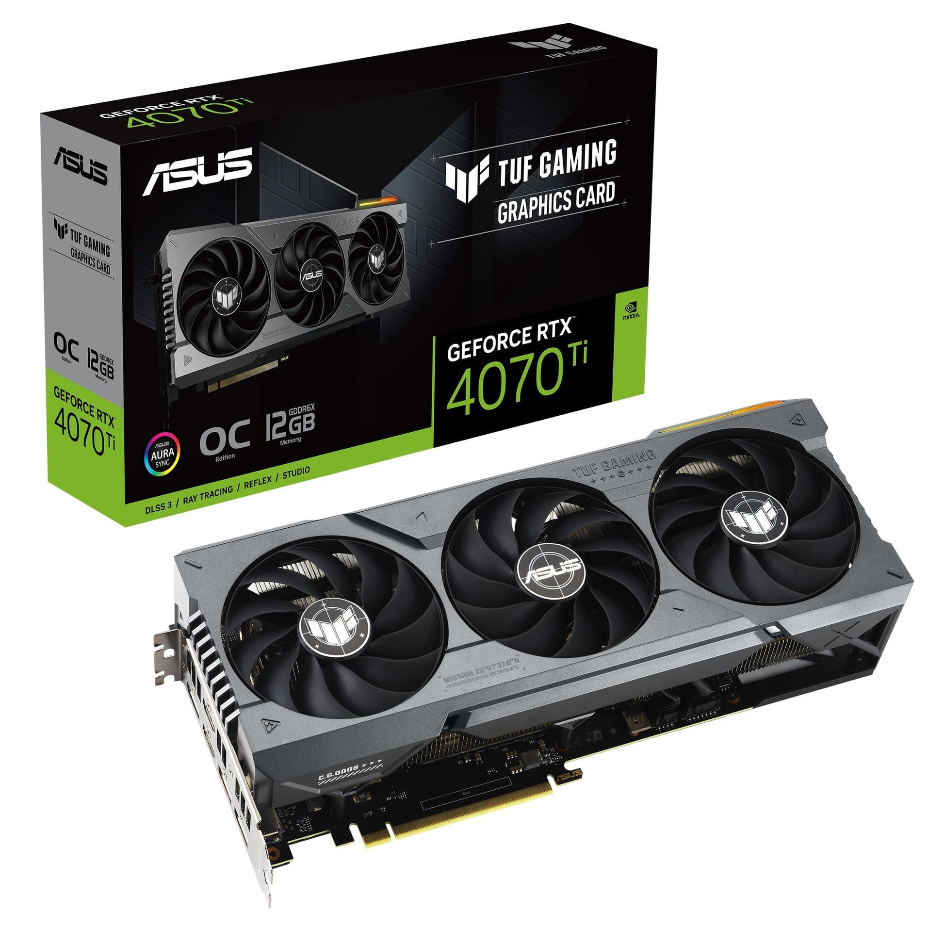 ASUS Tuf Gaming Nvidia Geforce Rtx 4070 Ti Oc Edition Gaming Graphics Card (Pcie 4.0, 12Gb Gddr6X, Hdmi 2.1A, Displayport 1.4A) - Pci_E_X4 - Triveni World