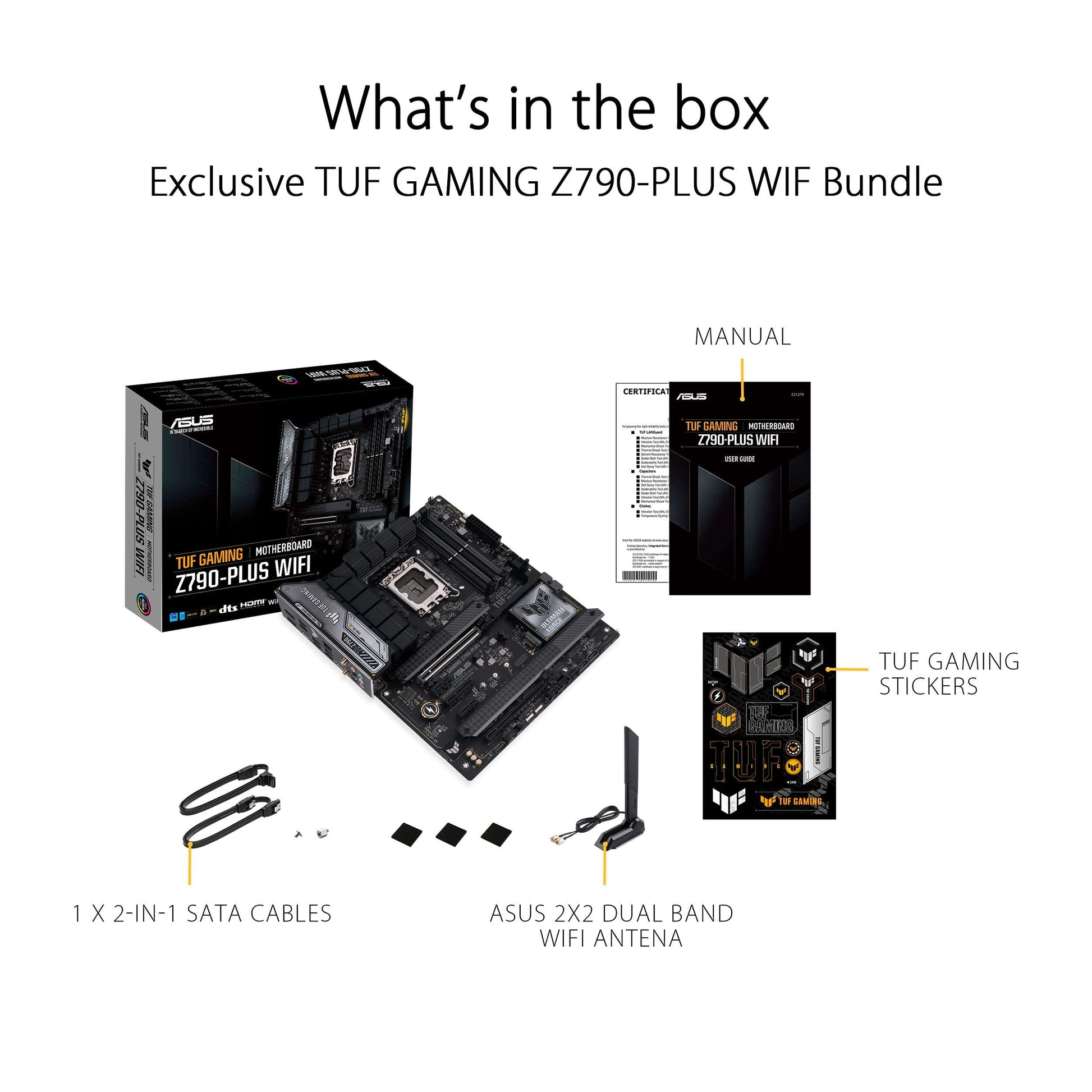 ASUS TUF Gaming Z790-Plus WiFi LGA 1700(Intel®12th&13th Gen) ATX Gaming Motherboard(PCIe 5.0,DDR5,4xM.2 Slots,16+1 DrMOS,WiFi 6,2.5Gb LAN,Front USB 3.2 Gen 2 Type-C®,Thunderbolt 4(USB4),Aura RGB) - Triveni World