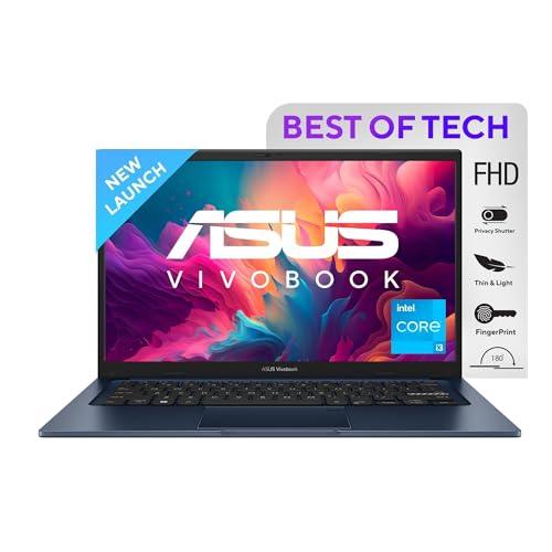 ASUS Vivobook 14 Thin and Light Laptop, IntelCore i3-1215U 12th Gen, 14" (35.56 cm) FHD, (8 GB RAM/512GB SSD/Win11/Office 2021/Fingerprint/42WHr /Blue/1.40 kg), X1404ZA-NK321WS - Triveni World