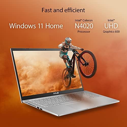 ASUS VivoBook 15 (2021), 15.6-inch (39.62 cm) HD, Dual Core Intel Celeron N4020, Thin and Light Laptop (4GB RAM/256GB SSD/Integrated Graphics/Windows 11 Home/Transparent Silver/1.8 Kg), X515MA-BR011W - Triveni World