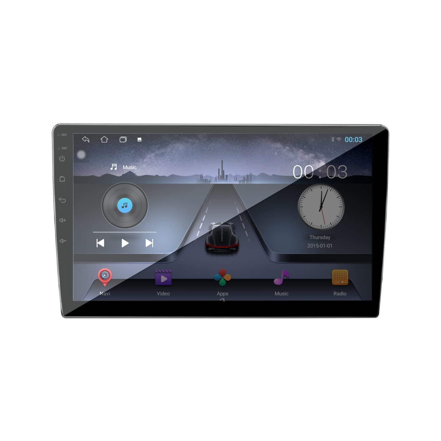 AUTO SNAP 9 Inch HD Android Double Din Stereo Player 13 Android Version Gorilla Glass IPS Display Car Stereo Touch Screen Flashing 2GB RAM 32GB ROM for All Cars - Triveni World