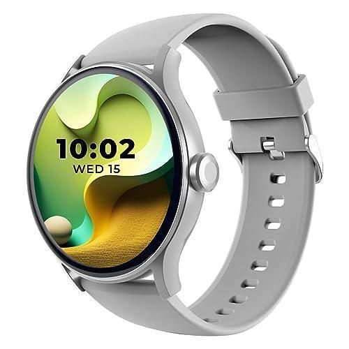 beatXP Flare Pro 1.39” HD Display Bluetooth Calling Smart Watch, 100+ Sports Modes, Heart Rate Monitoring, SpO2, AI Voice Assistant, IP68 - Silver - Triveni World