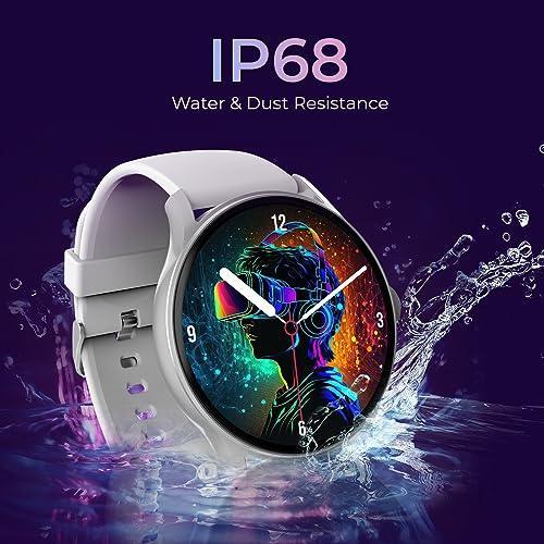 beatXP Flare Pro 1.39” HD Display Bluetooth Calling Smart Watch, 100+ Sports Modes, Heart Rate Monitoring, SpO2, AI Voice Assistant, IP68 - Silver - Triveni World