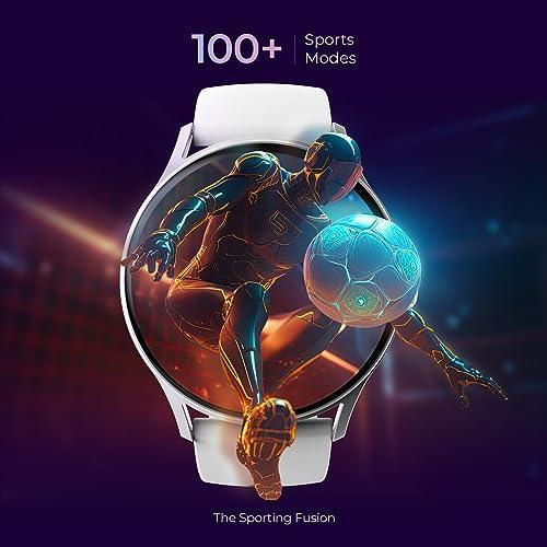 beatXP Flare Pro 1.39” HD Display Bluetooth Calling Smart Watch, 100+ Sports Modes, Heart Rate Monitoring, SpO2, AI Voice Assistant, IP68 - Silver - Triveni World