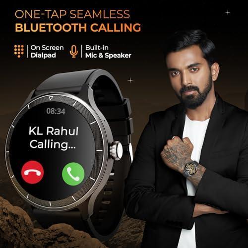 beatXP Flux 1.45" (3.6 cm) Ultra HD Display Bluetooth Calling Smart Watch, 415 * 415px, 60Hz Refresh Rate, Rotary Crown, 500 Nits, Health Tracking, 100+ Sports Modes (Black) - Triveni World