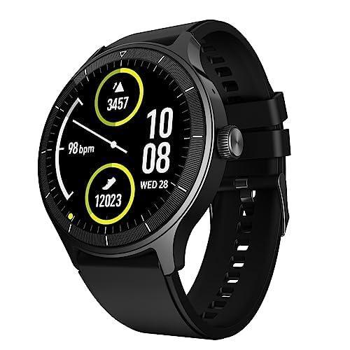 beatXP Flux 1.45" (3.6 cm) Ultra HD Display Bluetooth Calling Smart Watch, 415 * 415px, 60Hz Refresh Rate, Rotary Crown, 500 Nits, Health Tracking, 100+ Sports Modes (Black) - Triveni World