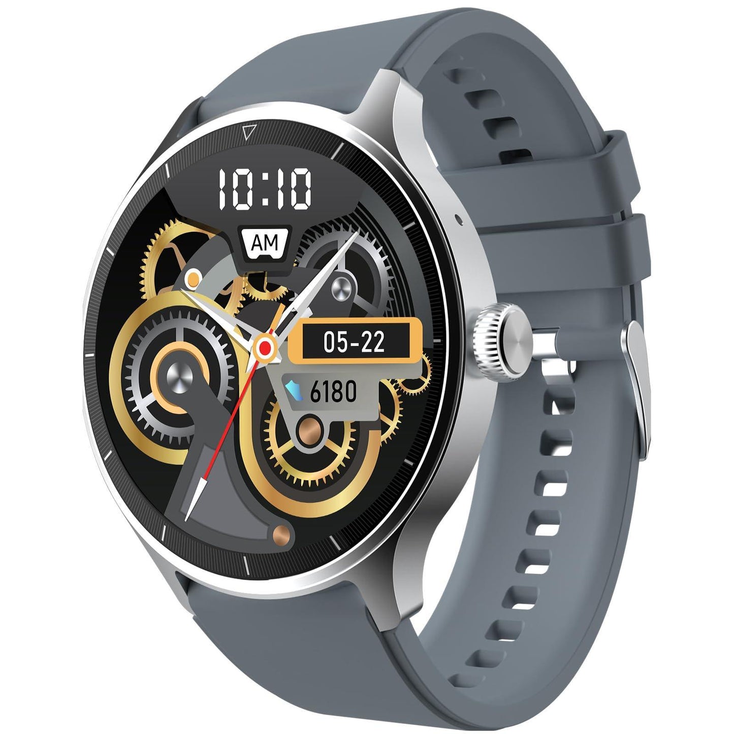 beatXP Flux 1.45" (3.6 cm) Ultra HD Display Bluetooth Calling Smart Watch, 415 * 415px, 60Hz Refresh Rate, Rotary Crown, 500 Nits, Health Tracking, 100+ Sports Modes (Silver) - Triveni World