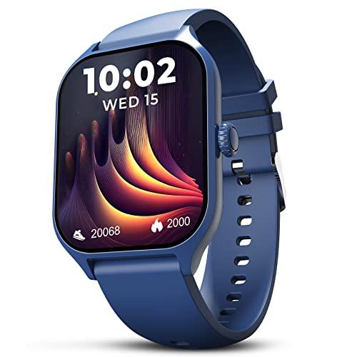 beatXP Marv Raze 1.96" Display, Advanced Bluetooth Calling Smart Watch, Smart AI Voice Assistant, 60 Hz Refresh Rate, Health, SpO2 & Stress Monitoring, Fast Charging (Blue) - Triveni World