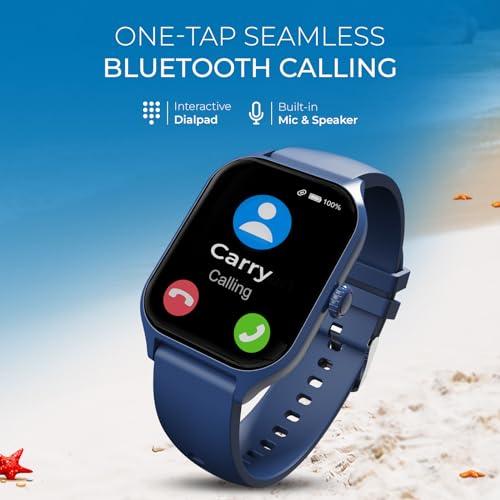 beatXP Marv Raze 1.96" Display, Advanced Bluetooth Calling Smart Watch, Smart AI Voice Assistant, 60 Hz Refresh Rate, Health, SpO2 & Stress Monitoring, Fast Charging (Blue) - Triveni World