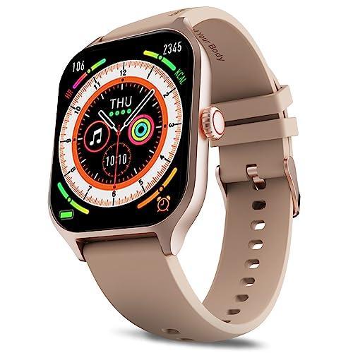 beatXP Marv Raze 1.96" Display, Advanced Bluetooth Calling Smart Watch, Smart AI Voice Assistant, 60 Hz Refresh Rate, Health, SpO2 & Stress Monitoring, Fast Charging (Gold) - Triveni World