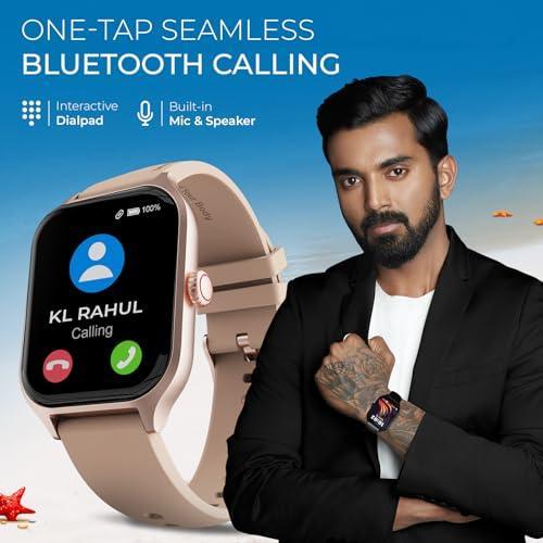 beatXP Marv Raze 1.96" Display, Advanced Bluetooth Calling Smart Watch, Smart AI Voice Assistant, 60 Hz Refresh Rate, Health, SpO2 & Stress Monitoring, Fast Charging (Gold) - Triveni World