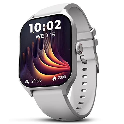 beatXP Marv Raze 1.96" Display, Advanced Bluetooth Calling Smart Watch, Smart AI Voice Assistant, 60 Hz Refresh Rate, Health, SpO2 & Stress Monitoring, Fast Charging (Silver) - Triveni World